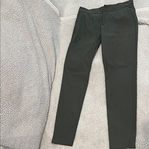 Athleta Women Dress Pants in Charcoal Gray leaning more towards green